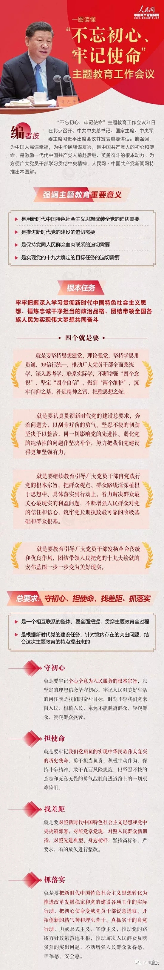 不忘初心、牢记使命| 一图读懂“不忘初心、牢记使命”主题教育工作会议